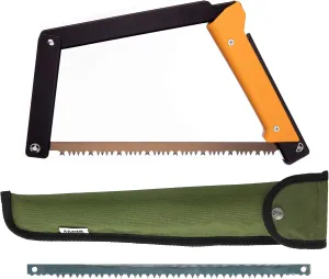 AGAWA - BOREAL15 Tripper KIT - 15" Folding Bow Saw, Rugged Cordura Sheath, Additional Aggressive Blade