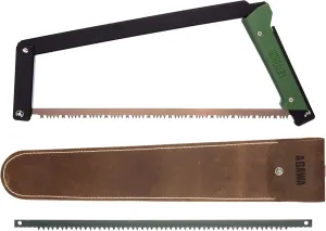 AGAWA - BOREAL21 Backwoods Kit - 21 Inch Folding Bow Saw, 21" Premium Leather Sheath, Additional 21" Aggressive Blade