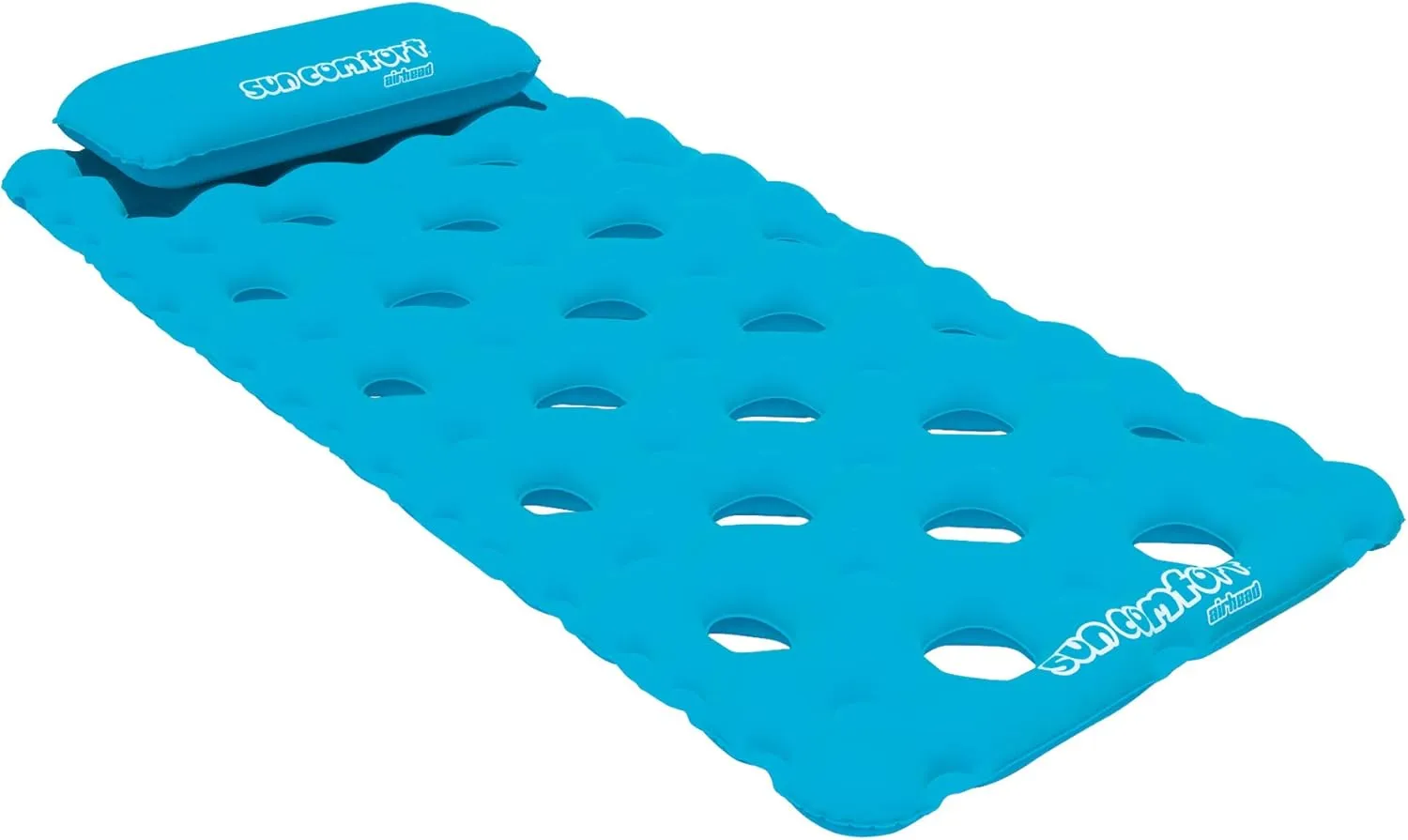 AIRHEAD SUN COMFORT COOL SUEDE Pool Mattress. Sapphire, Model:AHSC-024