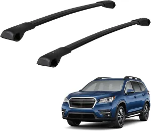 ALAVENTE Roof Rack Cross Bars fits for 2019-2025 Subaru Ascent with Raised Side Rails 143lbs Adjustable Anti-Theft Aluminum Crossbars for Roof Boxes Bags Kayak Bicycle Accessories