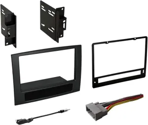 American International Double DIN Dash Kit for Dodge RAM (2006-2008) Complete Kit with Aftermarket Antenna Adapter and Wiring Harness (CDK651CP)
