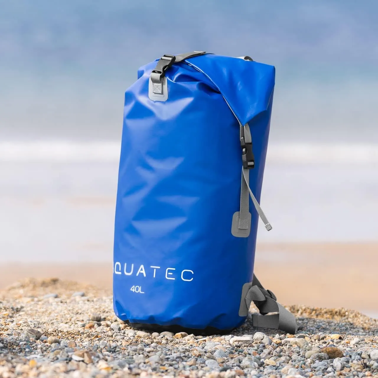 AQUATEC Waterproof Dry Bag Rucksacks - 5X Sizes: 10L, 15L, 20L, 30L & 40L | Double Shoulder Strap Backpack | Perfect for Boating/Kayaking/Hiking/Camping