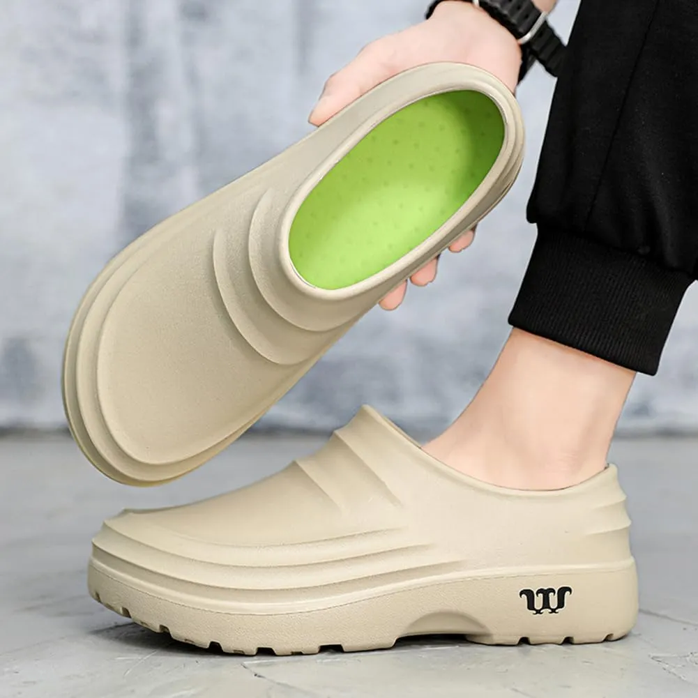 Armadillo Chef Shoes Men Women Wide Slip Resistant Work Clogs Lightweight Waterproof Kitchen Shoes Comfortable Nursing Nurse Shoe for Women