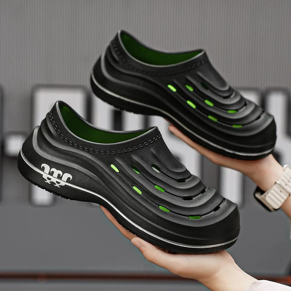 Armadillo Chef Shoes Men Women Wide Slip Resistant Work Clogs Lightweight Waterproof Kitchen Shoes Comfortable Nursing Nurse Shoe for Women