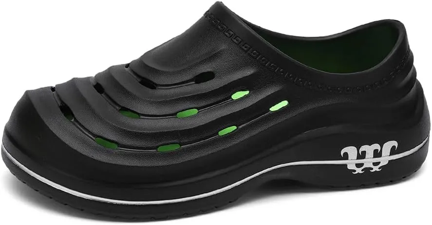 Armadillo Chef Shoes Men Women Wide Slip Resistant Work Clogs Lightweight Waterproof Kitchen Shoes Comfortable Nursing Nurse Shoe for Women