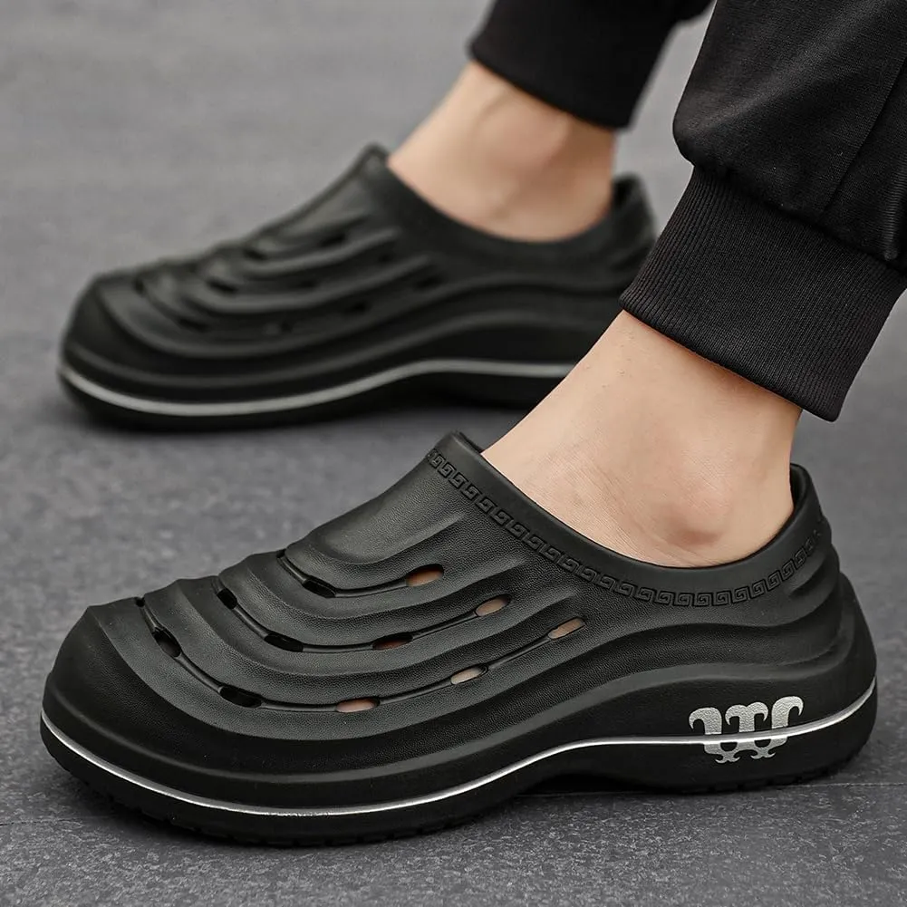 Armadillo Chef Shoes Men Women Wide Slip Resistant Work Clogs Lightweight Waterproof Kitchen Shoes Comfortable Nursing Nurse Shoe for Women