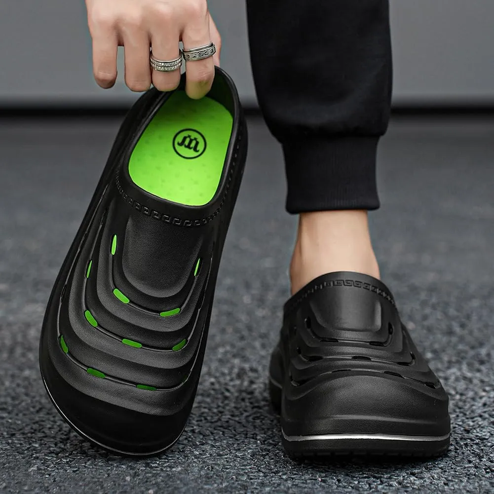 Armadillo Chef Shoes Men Women Wide Slip Resistant Work Clogs Lightweight Waterproof Kitchen Shoes Comfortable Nursing Nurse Shoe for Women