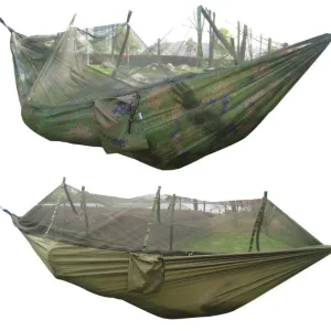 Army With High Fast shipping Price-conscious Nets Strength Hammock Green Mosquito Camping Nylon Mosquito Portable Parachute