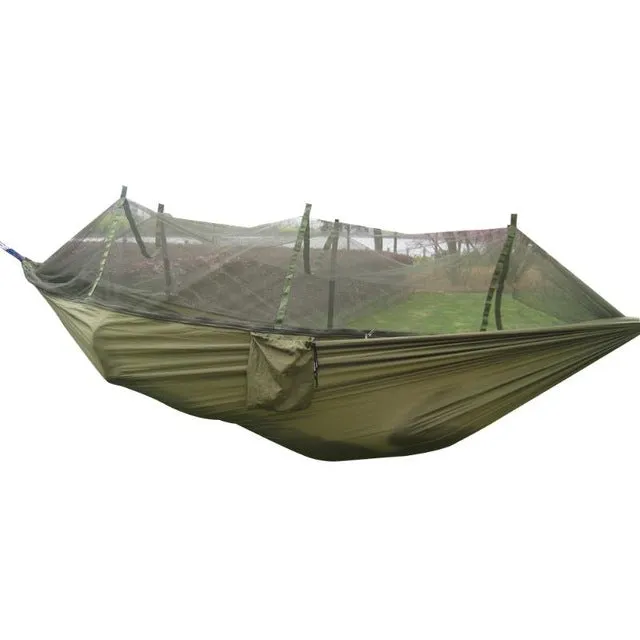 Army With High Fast shipping Price-conscious Nets Strength Hammock Green Mosquito Camping Nylon Mosquito Portable Parachute