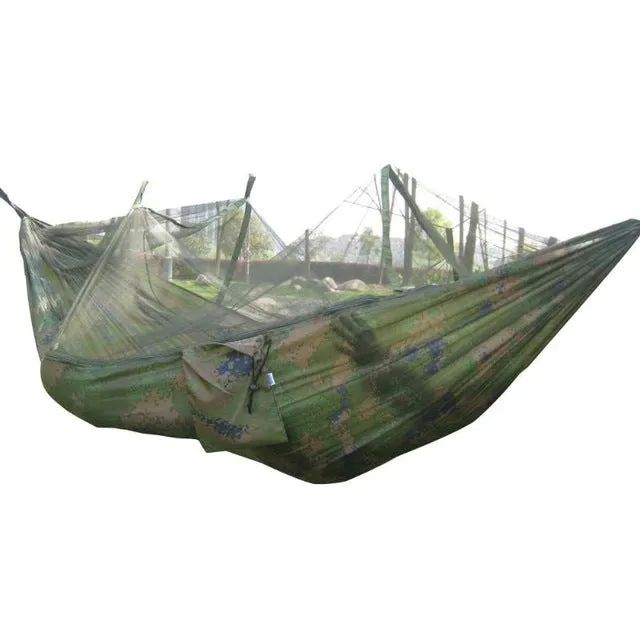 Army With High Fast shipping Price-conscious Nets Strength Hammock Green Mosquito Camping Nylon Mosquito Portable Parachute