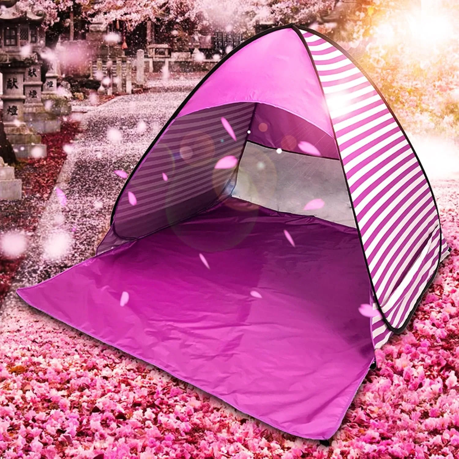 Automatic Quick Open Camping Tent with Carring Bag Outdoor Quick Setup Tent 2-3 Persons Beach Tent Easy to Setup