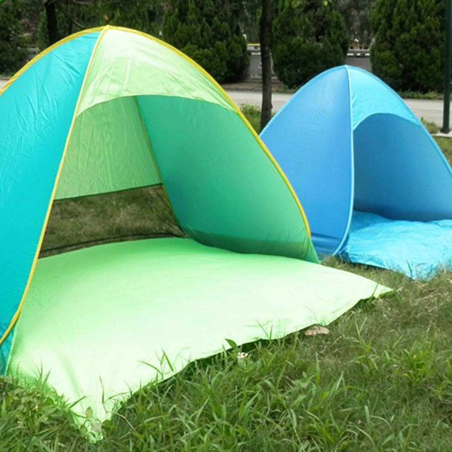 Automatic Quick Open Camping Tent with Carring Bag Outdoor Quick Setup Tent 2-3 Persons Beach Tent Easy to Setup