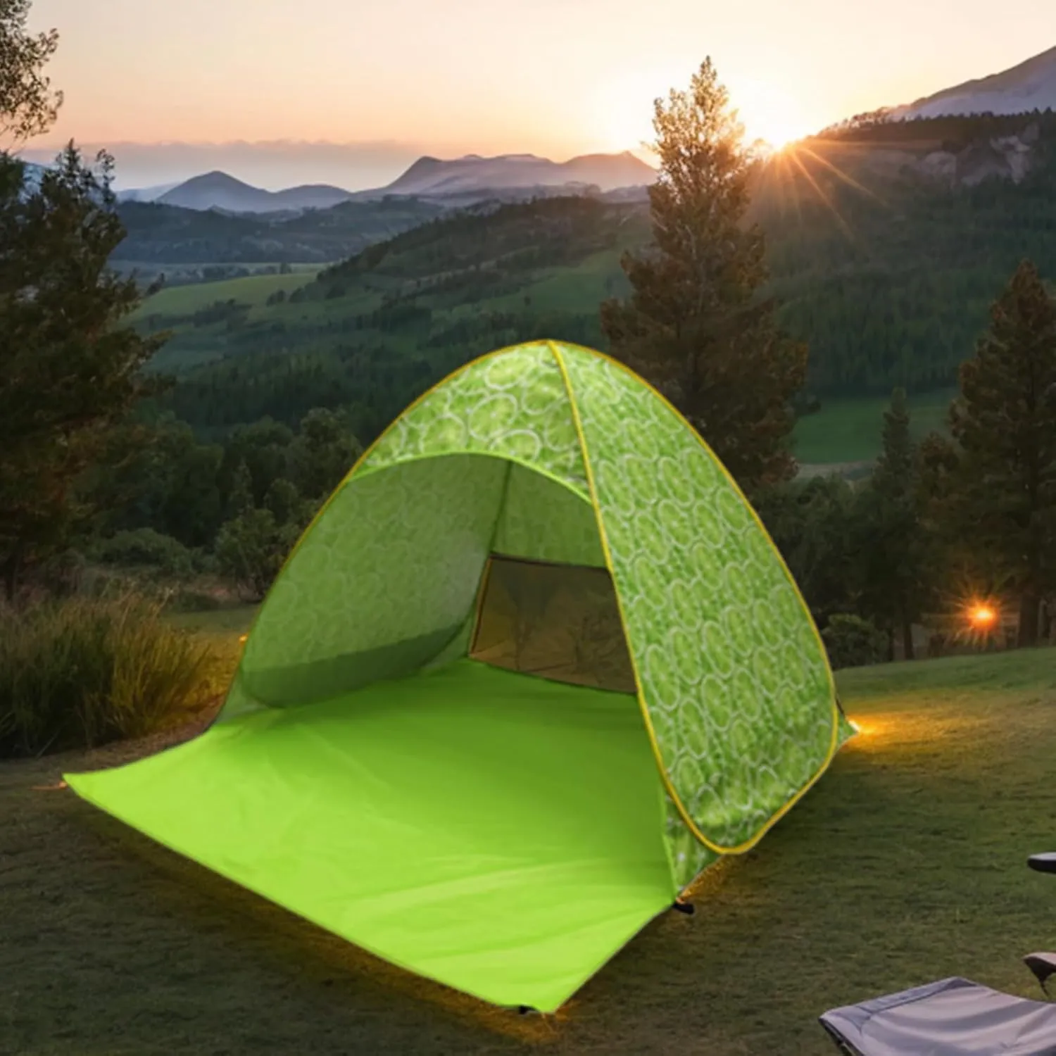 Automatic Quick Open Camping Tent with Carring Bag Outdoor Quick Setup Tent 2-3 Persons Beach Tent Easy to Setup