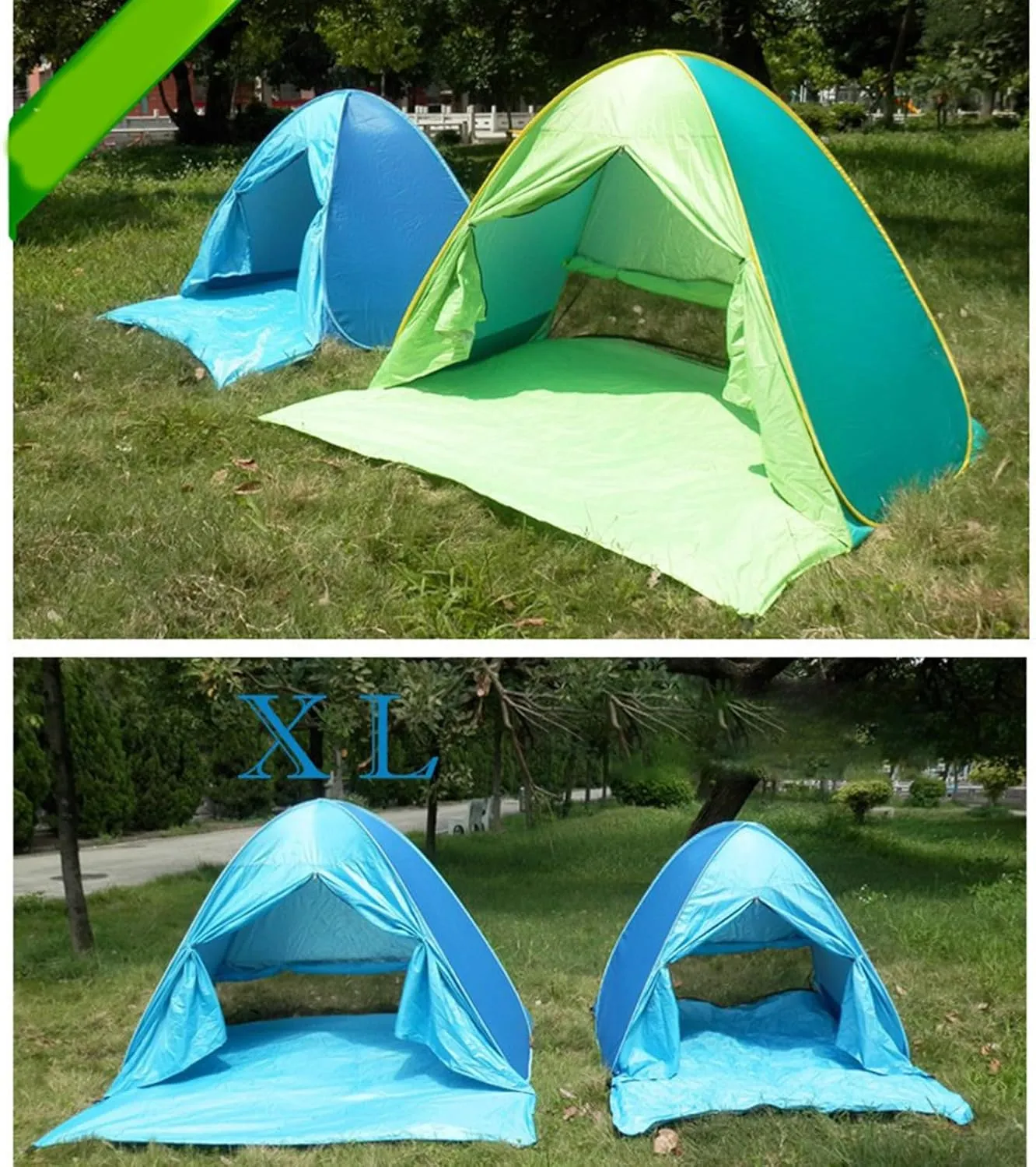 Automatic Quick Open Camping Tent with Carring Bag Outdoor Quick Setup Tent 2-3 Persons Beach Tent Easy to Setup