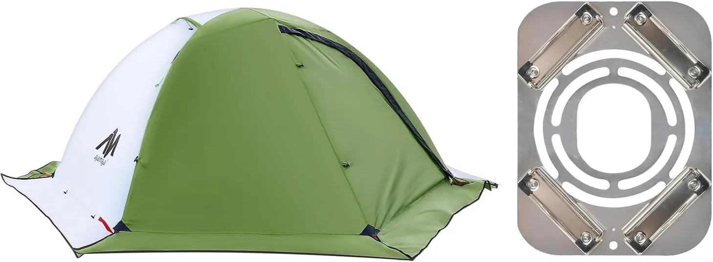 AYAMAYA Tent Stove Jack   4 Season Tent, Stainless Steel Clip-On Stove Jack with 2.8" Chimney Hole