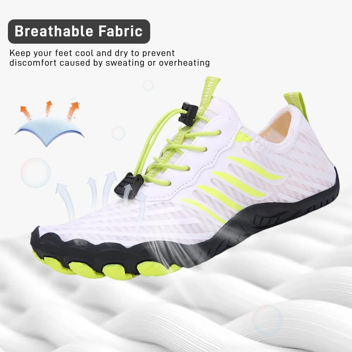 BareStep Active Barefoot Shoes Grounded Footwear Women Men Breathable Comfortable Slip on Hiking Water Shoes
