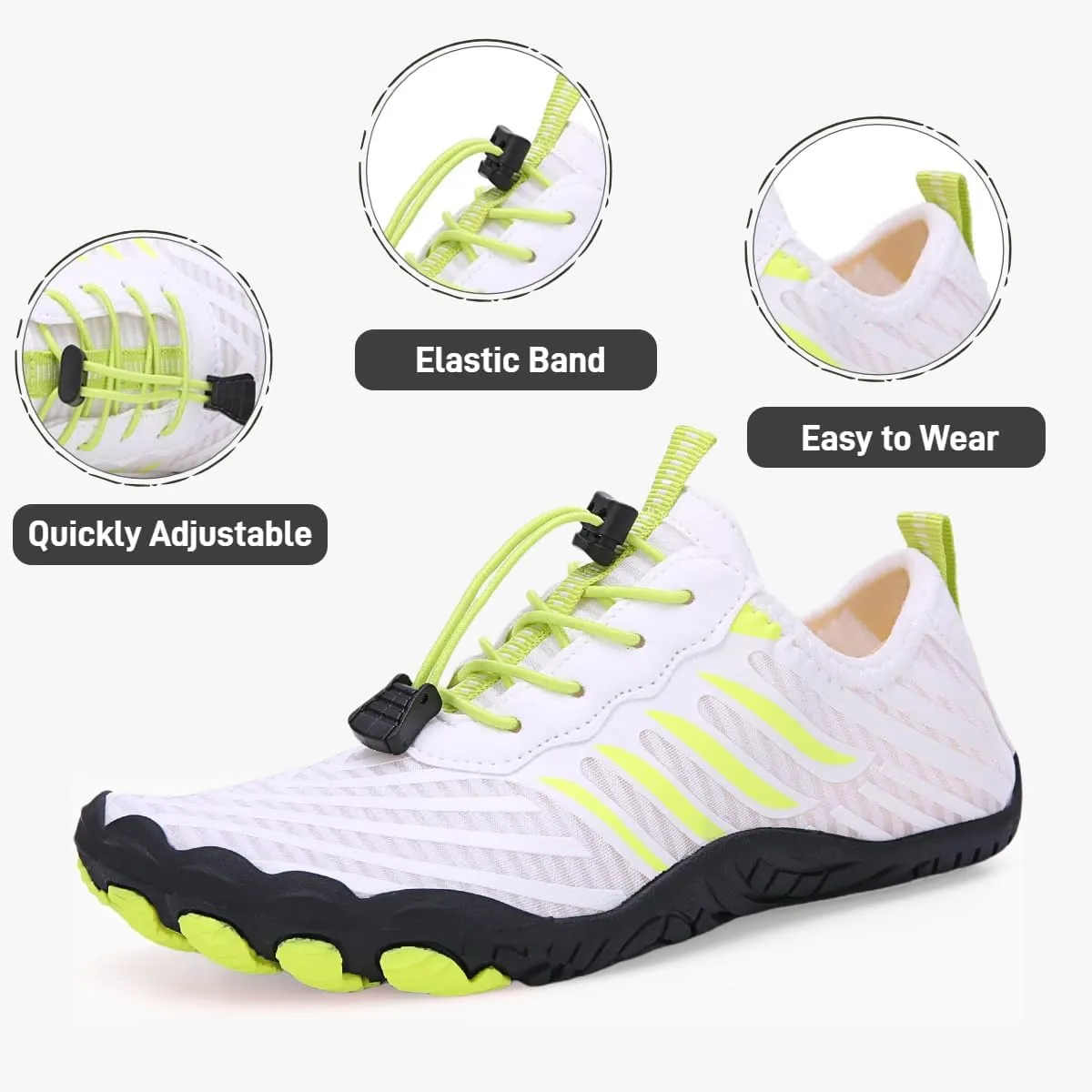 BareStep Active Barefoot Shoes Grounded Footwear Women Men Breathable Comfortable Slip on Hiking Water Shoes