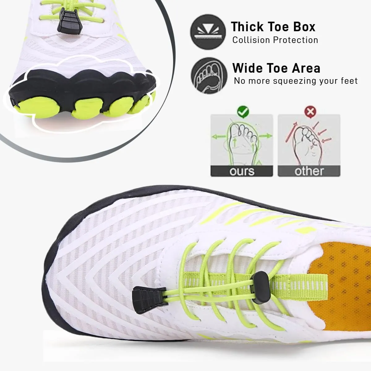 BareStep Active Barefoot Shoes Grounded Footwear Women Men Breathable Comfortable Slip on Hiking Water Shoes