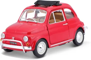 Bburago B18-22099 1:24 1968 Fiat 500L Model, Colour May Vary