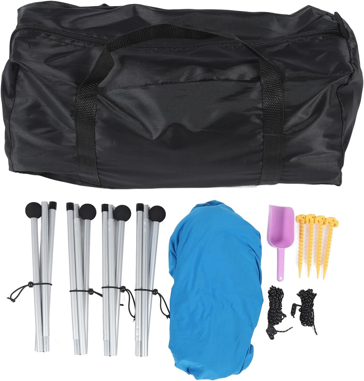 Beach Tail, Stable UPF50  Sun Shelter Beach Store 4 Poles with Camping for Camping (200 * 160 * 150CM)