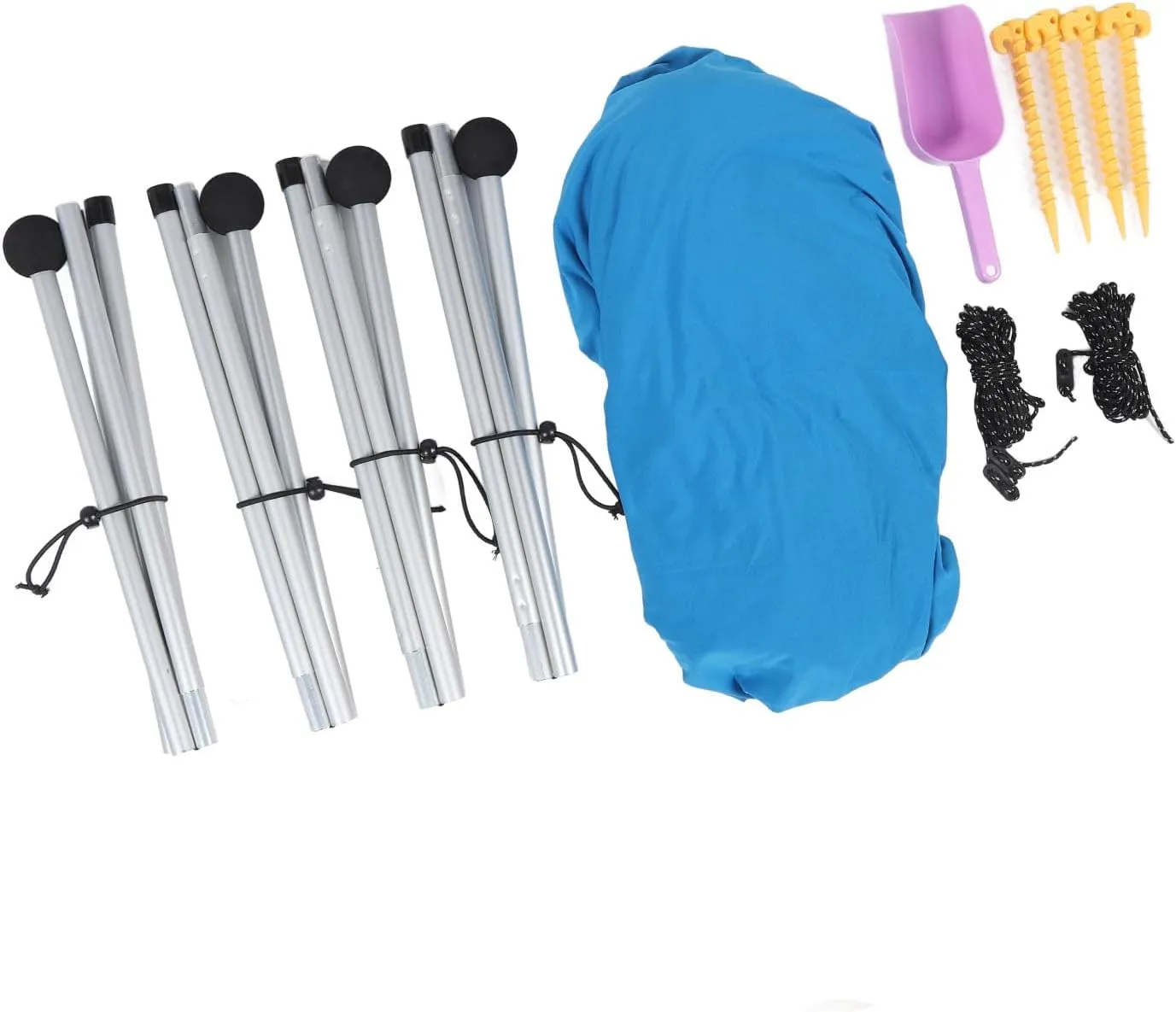 Beach Tail, Stable UPF50  Sun Shelter Beach Store 4 Poles with Camping for Camping (200 * 160 * 150CM)