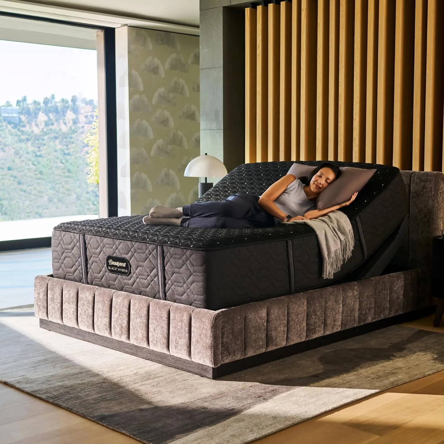 Beautyrest Black Series Three Medium 15" King Hybrid Mattress, Cooling Tech, Contouring Comfort, Individualized Support, CertiPUR-US, 100-Night Sleep Trial, 10-Year Limited Warranty