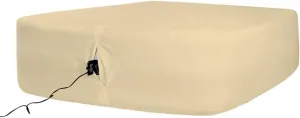 Bedecor Air Bed Sheets for Mattress Cover Removable Bed and Elastic Band Super Soft and Breathable & Deep up to 21" Beige Twin
