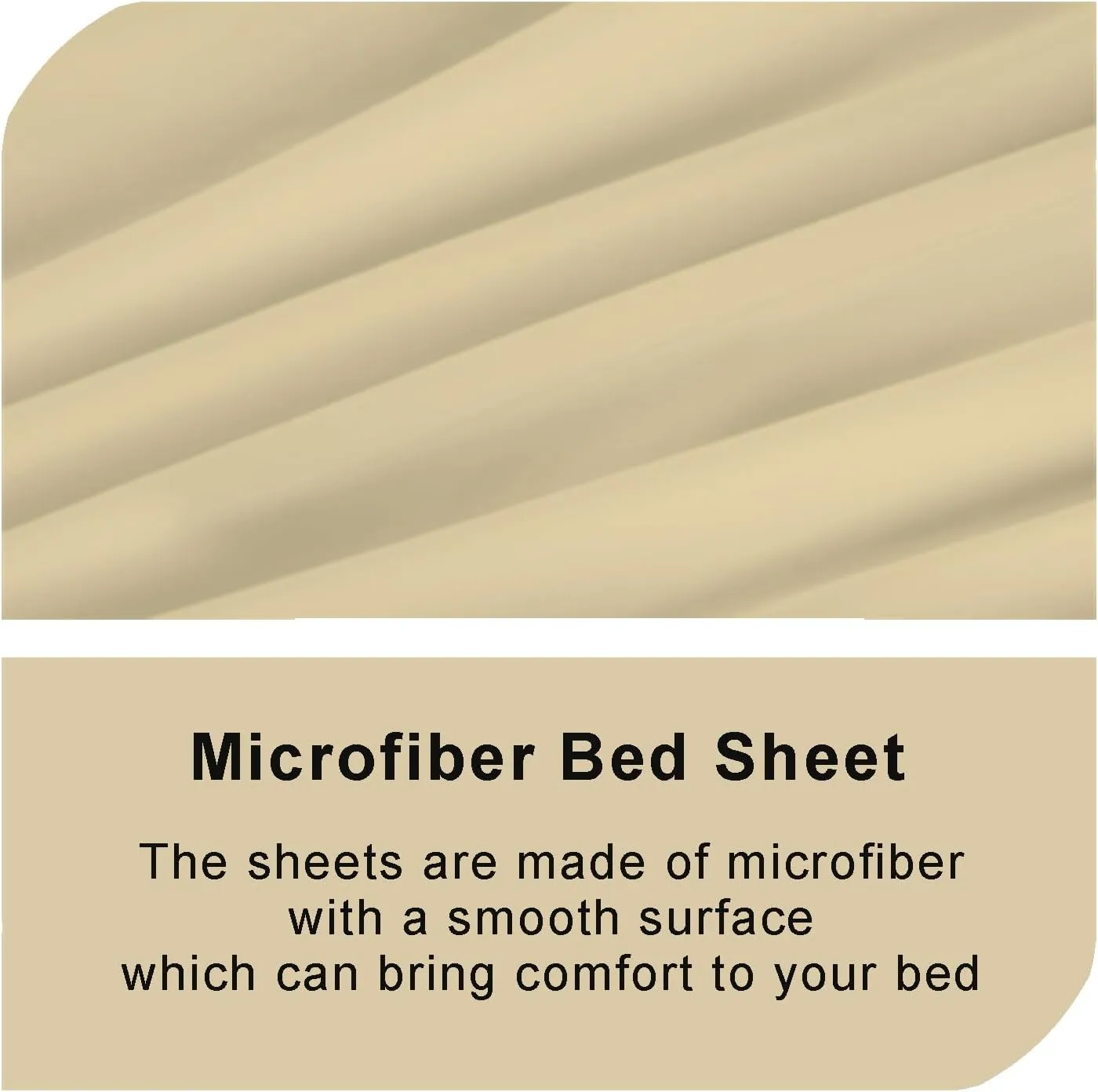Bedecor Air Bed Sheets for Mattress Cover Removable Bed and Elastic Band Super Soft and Breathable & Deep up to 21" Beige Twin