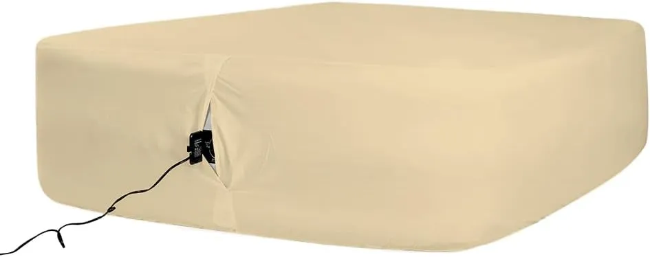 Bedecor Air Bed Sheets for Mattress Cover Removable Bed and Elastic Band Super Soft and Breathable & Deep up to 21" Beige Twin