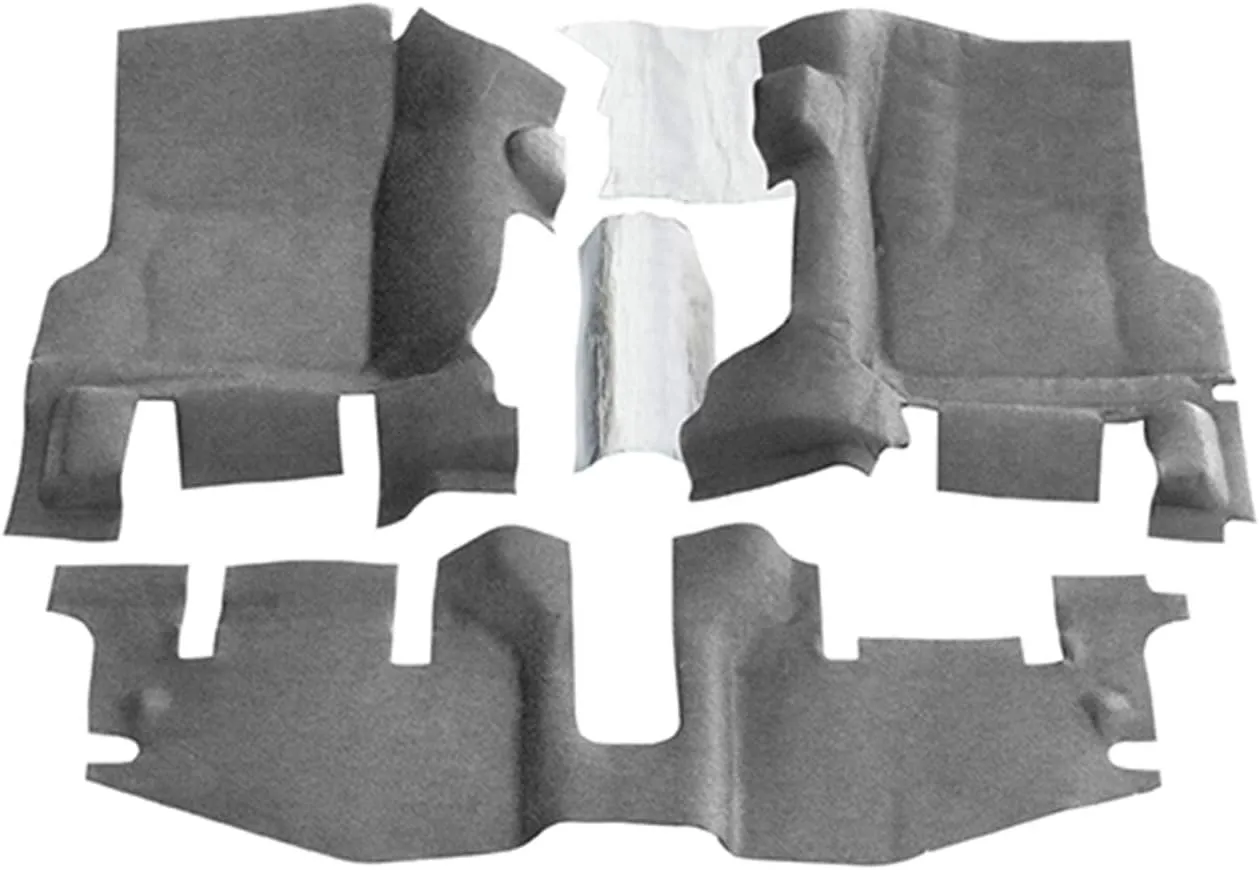 Bedrug - Jeep Bedtred | 1997 - 2006 Jeep Wrangler TJ/LJ (w/Out Center Consoles), Front Floor Liners (Includes Heat Shields) | Grey - 3 pc. | BTTJ97FNC