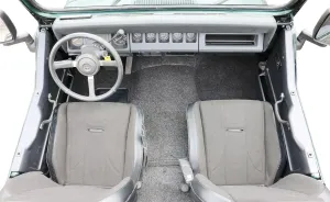 Bedrug - Jeep Liners | 1976 - 1995 Jeep Wrangler CJ-7 / YJ, Front Floor Liners (Includes Heat Shields) | Grey - 8 pc. | BRCYJ76F