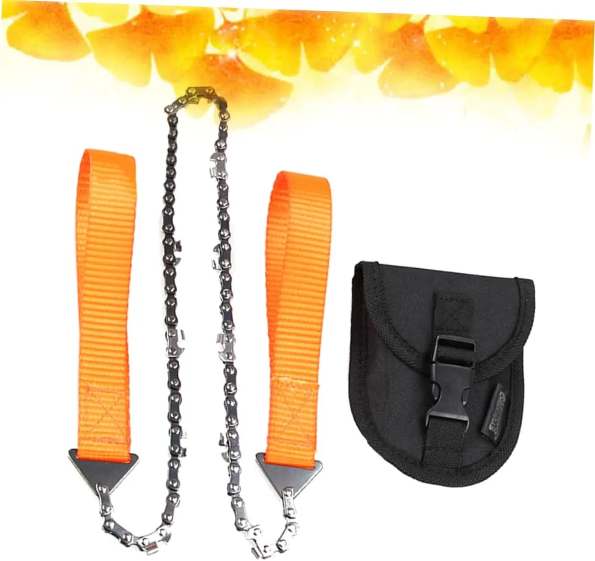 BESPORTBLE 2pcs Portable Folding Pocket Chainsaw Hand Pruning Saws with Storage Case Survival Chain Ideal for Camping Hunting