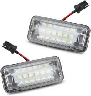 Bestview LED License Plate Light Tag Lamp Assembly - Tag Light Compatible with Subaru Impreza WRX STI XV Crosstrek BRZ Legacy Ascent Outback Forester Scion FR-S Toyota 86, 6000K White Pack of 2