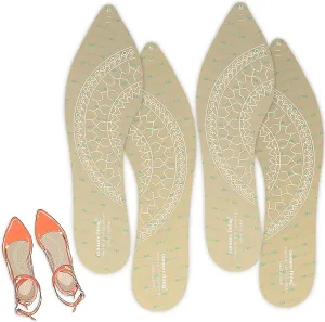 Bionic Fascia Insoles Silicone Self-Adhesive Sticker for High Heel Shoes 0.5MM Keep Comfortable,Non-Slip Anti Odor Resistant,Make Your Shoes More Beautiful(Transparent-2 Pair-42)
