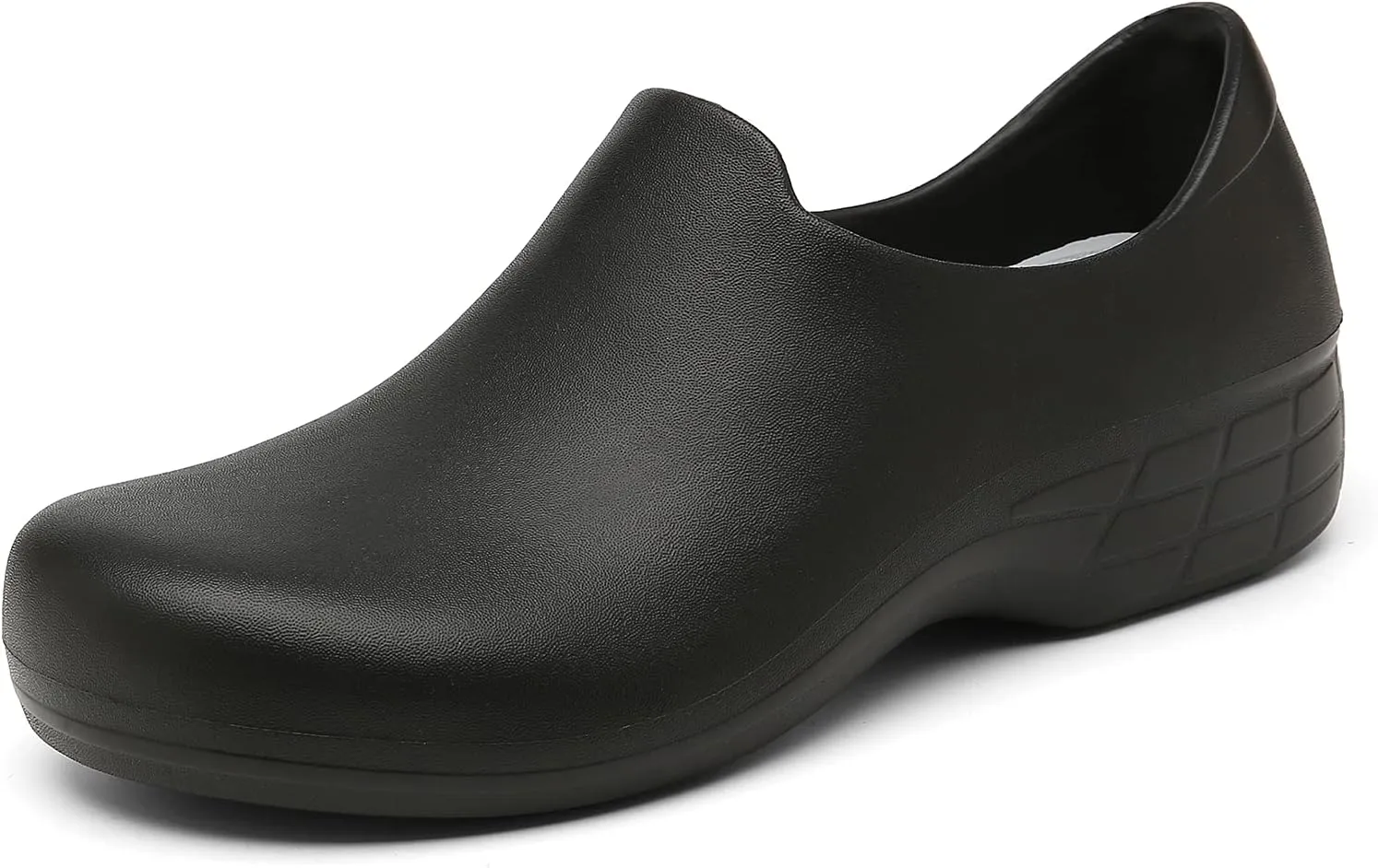 Black Garden Shoes for Women - Professional Oil Water Resistant Nursing Chef Shoes，Non-Slip Safety Working Shoes for Kitchen Garden Hospital