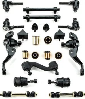 Black Polyurethane Front End Suspension Master Rebuild Kit Idler Arm Compatible with Plymouth Belvedere/GTX/Roadrunner/Satellite OEM Spec Replacements (23 Piece Kit)