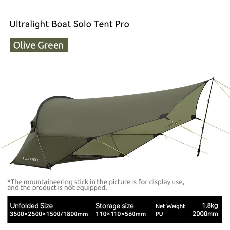 BLACKDEER Ultralight Boat Solo Tent Pro – Waterproof Tarp Tent