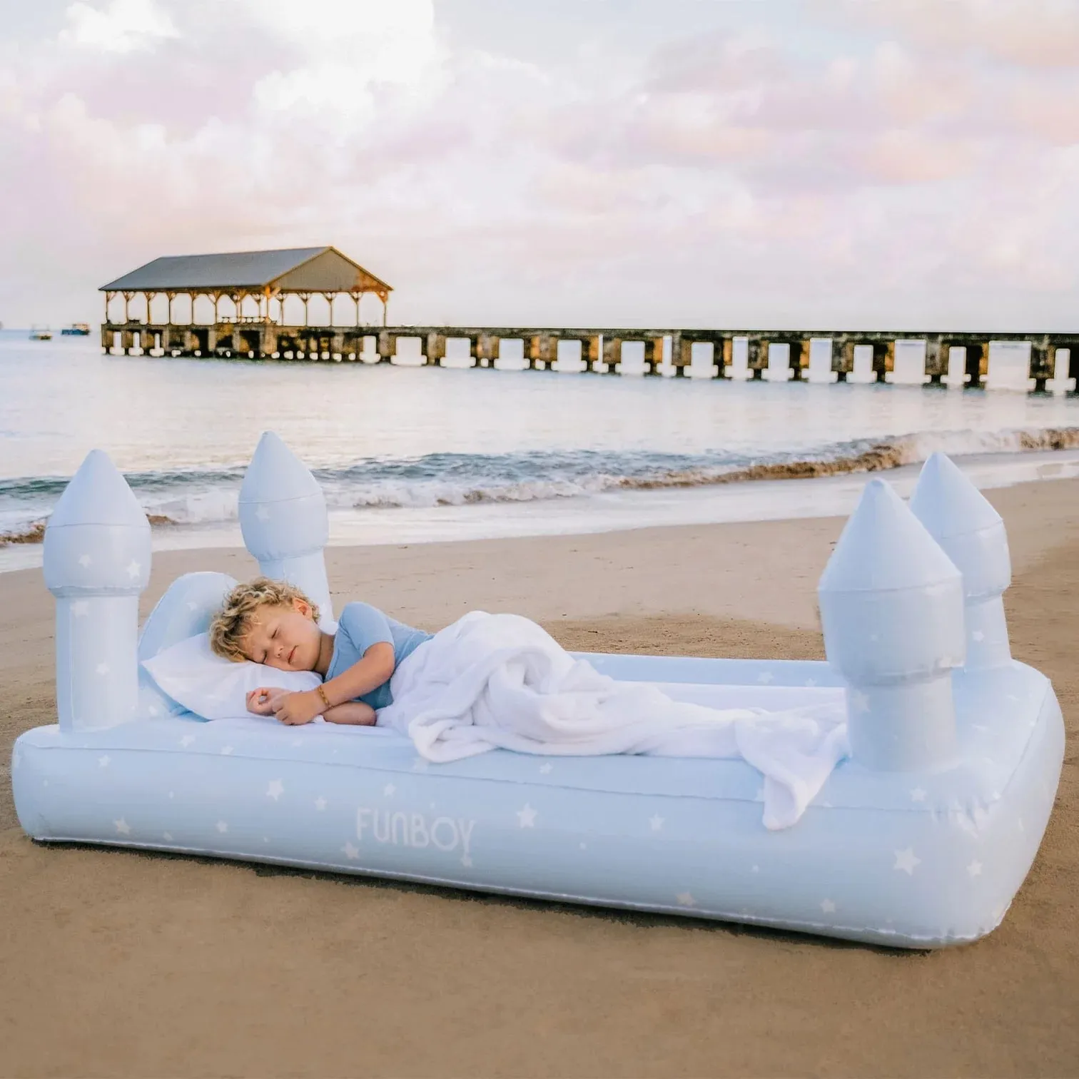 Blue Castle Sleepover Kids Air Mattress
