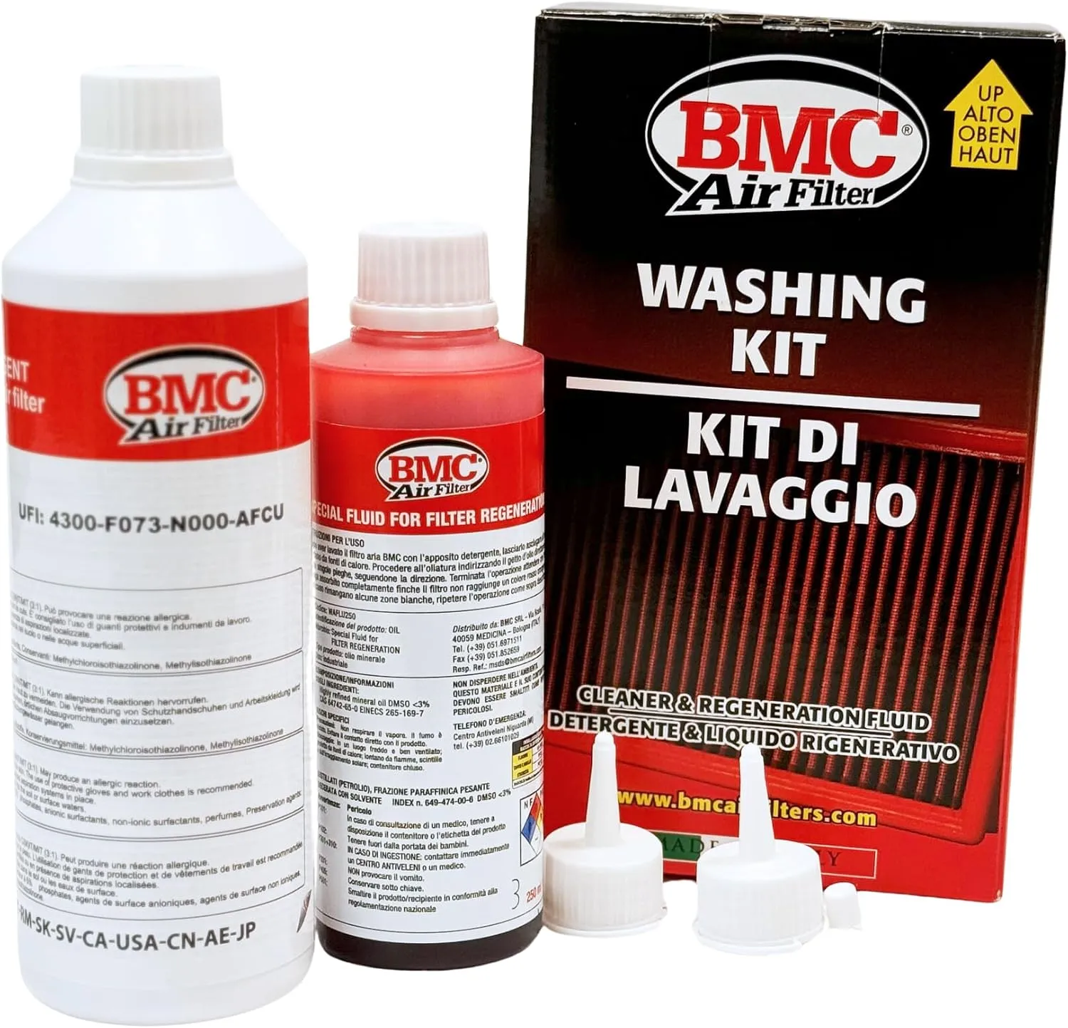 BMC (WA250-500) Automotive Air Filter Complete Wash Kit