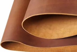Bourbon Brown Tooling Leather Sheets for Crafts 2.0mm (4.5-5.0 oz) Thick Full Grain Cowhide Leather Pieces Crafting Leather Square