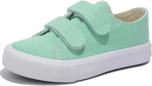 Boys and Girls Low Top Children's Canvas Shoes Solid Color Casual Shoes Start School Season Little White Buckle Sports Shoes