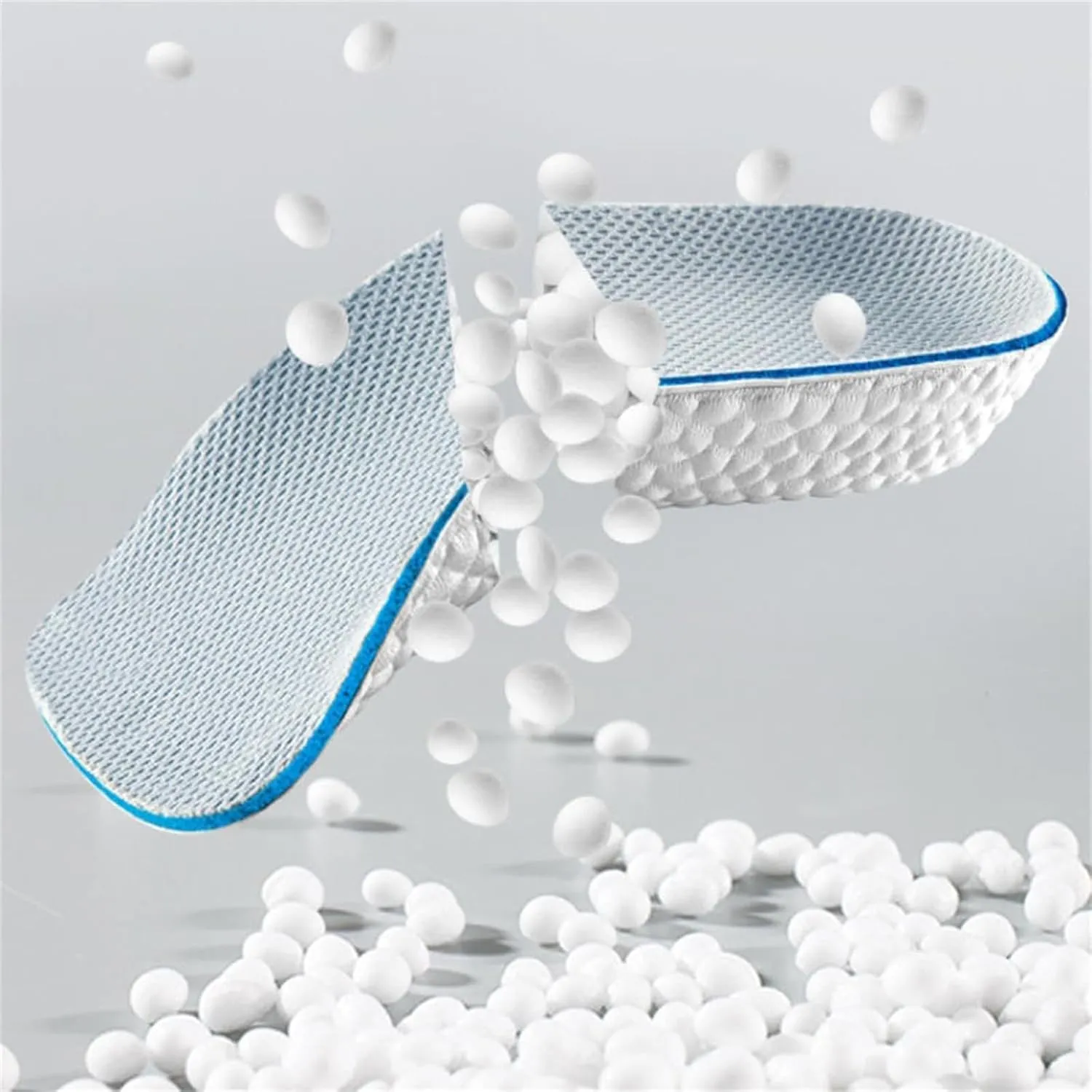 Brandone Insoles Height Increase, 2 Pairs Orthopedic High Pads 1.0, Orthopedic Heel Lift Inserts, Arch Support Insoles for Pain, Height Increase Insoles for Men Women (White,2.5cm)