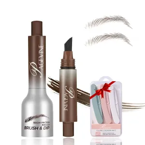 Brow Fection 4d Eyebrow Pen, Pagevine Brow Fection Microblade Eyebrow Pen - Natural-Looking Hair Strokes Within Seconds (Taupe)