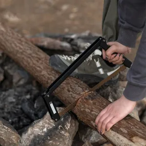 Camp Saw Portable Folding Saw Multifunctional Rectangular Hand Saws for Outdoor Camping Survival Woodworking (silver)