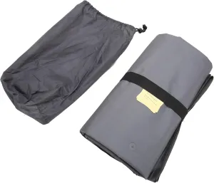 Campg Self 33×19×7 Camping Sleeping Pad Gray 60S Foot Press Inflating Ergonomic Nylon Camping Mattress for 2 People Outdoor