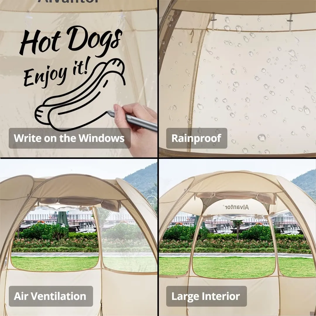 Camping Activity - Event Canopy Booth Commercial Alvantor Weekend sale - - Canopy Pop Beige Tent Pop Up Vendor - Award-winning Tent for Gazebos Up