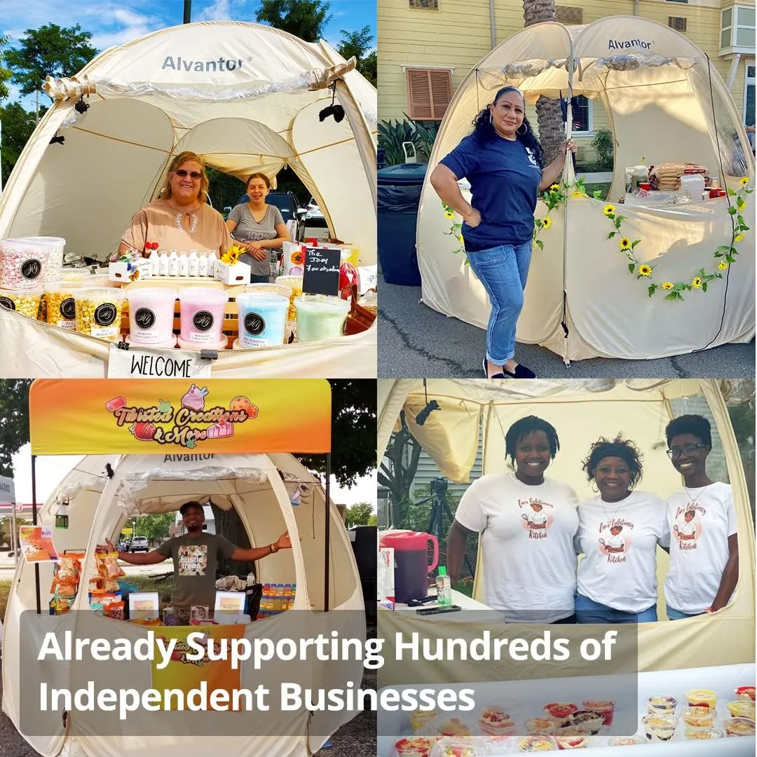 Camping Activity - Event Canopy Booth Commercial Alvantor Weekend sale - - Canopy Pop Beige Tent Pop Up Vendor - Award-winning Tent for Gazebos Up
