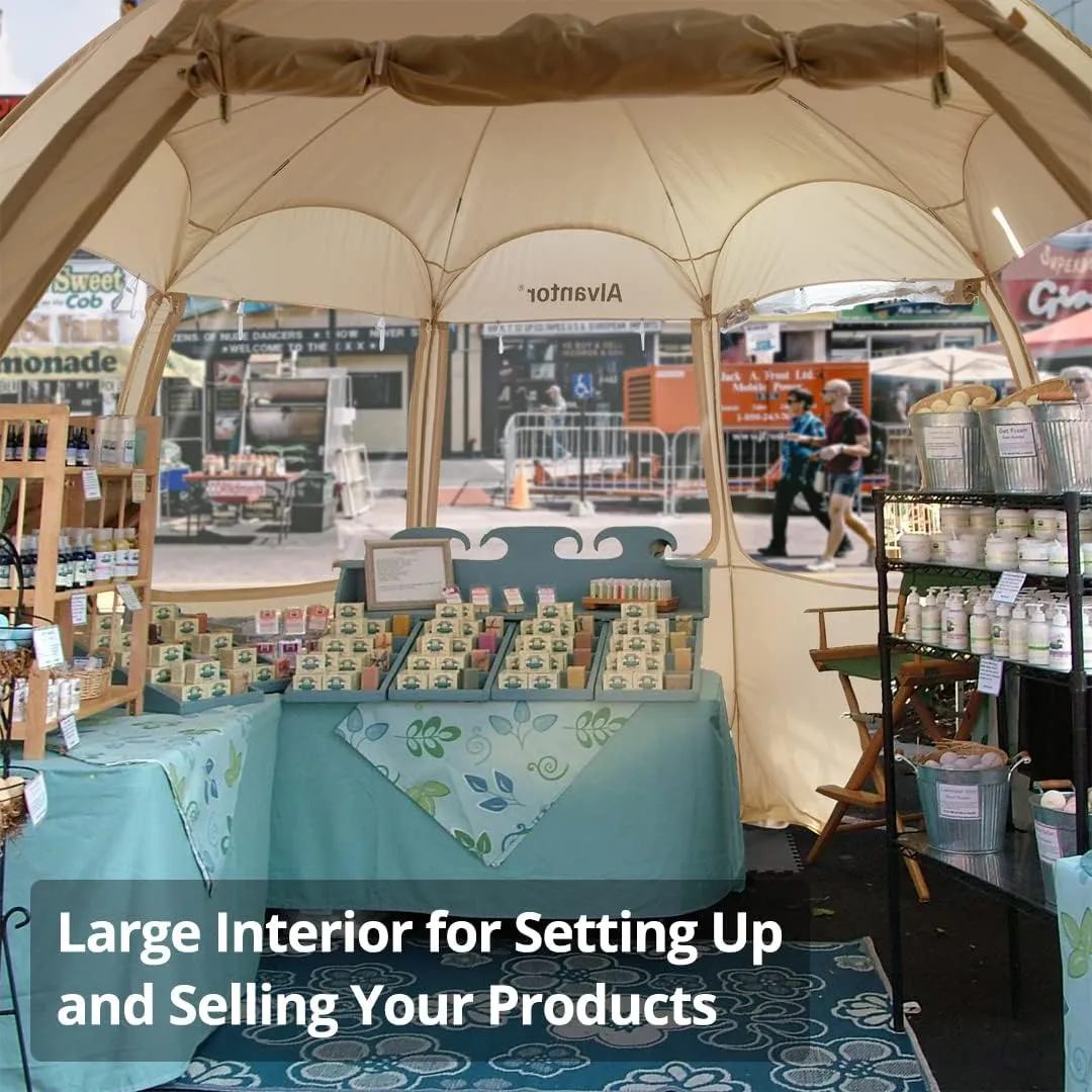 Camping Activity - Event Canopy Booth Commercial Alvantor Weekend sale - - Canopy Pop Beige Tent Pop Up Vendor - Award-winning Tent for Gazebos Up
