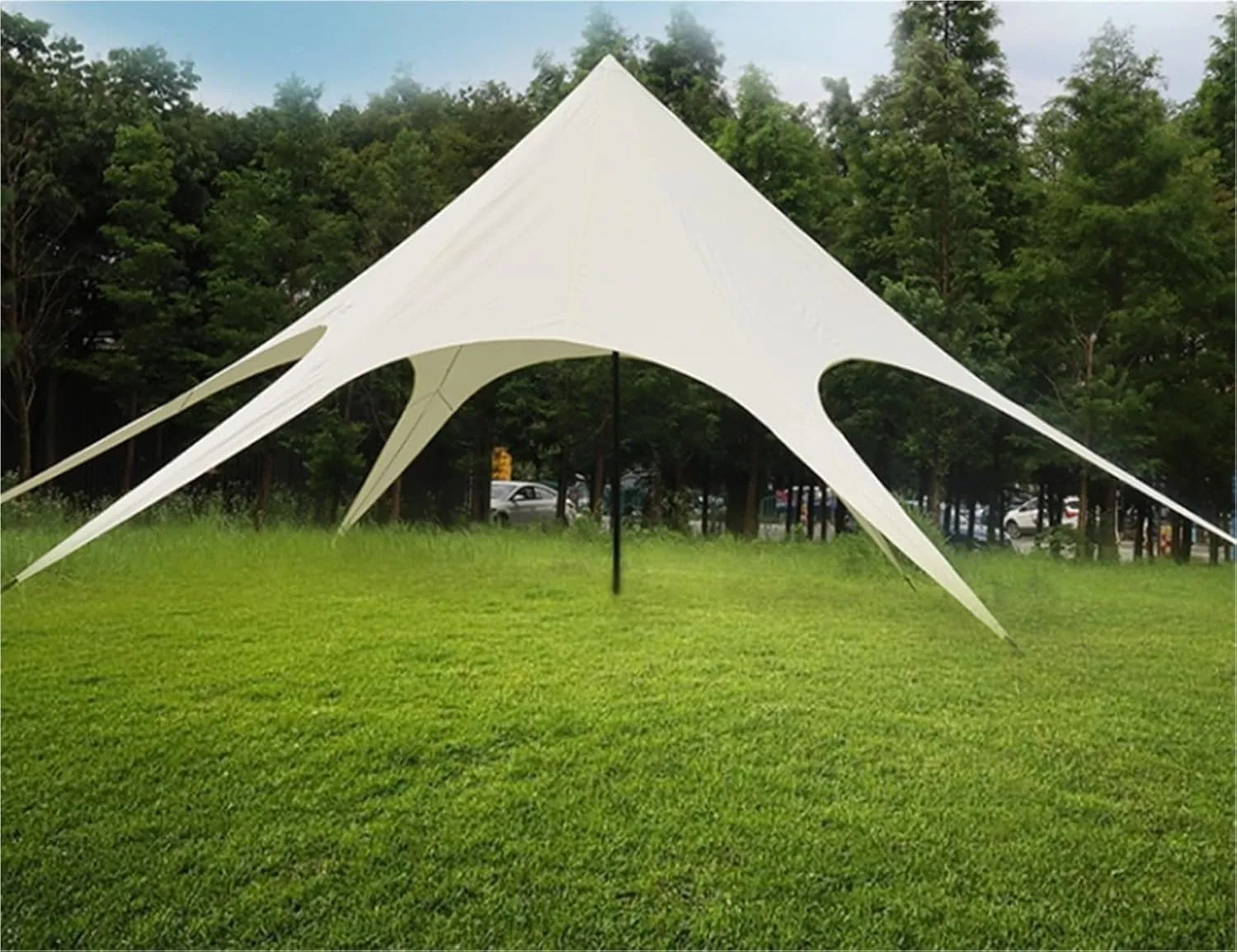 Camping Canopy Outdoor Multifunctional Beach Rainproof Oxford Cloth Awning(Small)
