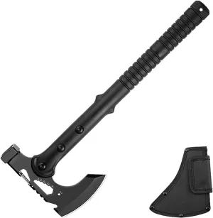 Camping Hammer Axe, Portable Survival Hatchet/Shovel Multi-Tool, Tactical Tomahawk with Hammer for Outdoor Hunting Hiking Camping